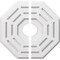 Ekena Millwork Westin Architectural Grade PVC Ceiling Medallion, 14"OD x 3"ID x 5 1/2"C x 1"P, Two-Piece CMP14WN2-03000 - alternate 1